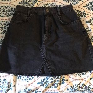 black bdg urban outfitters jean skirt